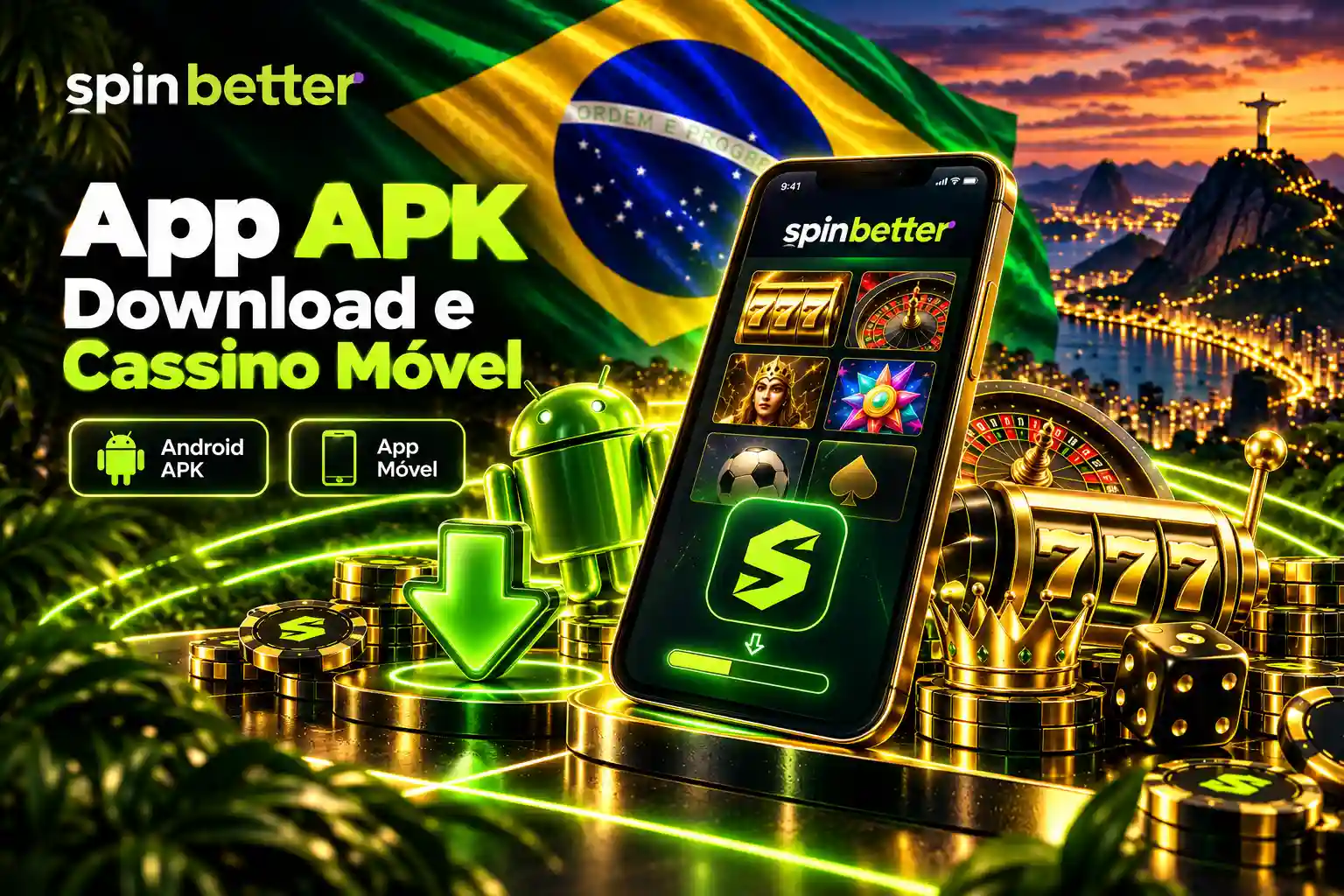 SpinBetter APK - aplicativo para Android e iOS